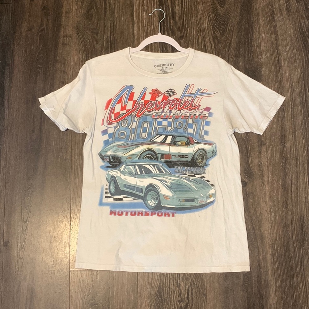 White corvette shirt